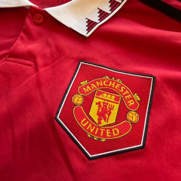 2022-23 Adidas Men’s Manchester United Long Sleeve Soccer Jersey - Rashford - L - Picture 5 of 5